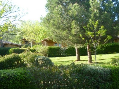 vue des chaltes du camping pre fixe